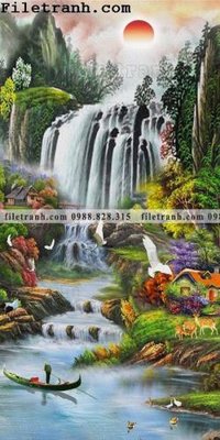 File gốc in tráng gương Tranh phong canh sanh vao cua Trung Quoc102 chi tiết