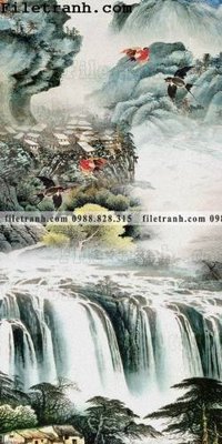 File gốc in mica Tranh phong canh sanh vao cua Trung Quoc103 chất lượng