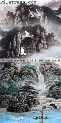 Tải file Tranh phong canh sanh vao cua Trung Quoc114 (gốc) chủ đề phong thủy