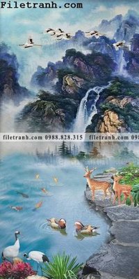 File tranh in mica Tranh phong canh sanh vao cua Trung Quoc146 (độ phân giải cao)