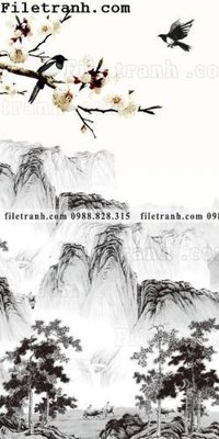 Tải file Tranh phong canh sanh vao cua Trung Quoc186 (PSD) cho in ấn quảng cáo