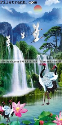 File tranh Tranh phong canh sanh vao cua Trung Quoc198 (ảnh gốc) in trần xuyên sáng