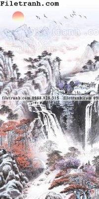 Chi tiết file gốc Tranh phong canh sanh vao cua Trung Quoc208 (cho in tráng gương)