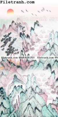 File PSD Tranh phong canh sanh vao cua Trung Quoc212 (gốc) tách lớp chi tiết