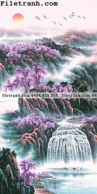 Cung cấp file tranh gốc Tranh phong canh sanh vao cua Trung Quoc222 độc quyền