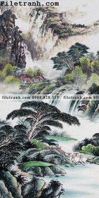 File ảnh Tranh phong canh sanh vao cua Trung Quoc258 (gốc) in standee