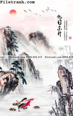 File in mica Tranh phong canh sanh vao cua Trung Quoc274 (ảnh gốc) đẹp