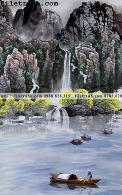 Mua file gốc Tranh phong canh sanh vao cua Trung Quoc277 (in ấn) tại Filetranh.com