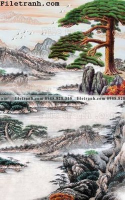 File gốc Tranh phong canh sanh vao cua Trung Quoc279 (AI/EPS) cho in ấn