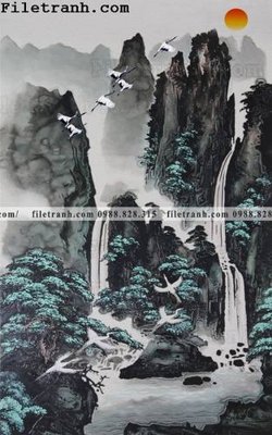 File gốc Tranh phong canh sanh vao cua Trung Quoc280 (in ấn) màu sắc trung thực