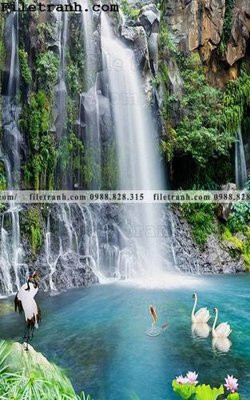 Tải file Tranh phong canh sanh vao cua Trung Quoc307 (gốc) chủ đề hoa sen