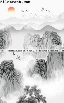 Tải file Tranh phong canh sanh vao cua Trung Quoc330 (ảnh gốc) in tranh kính