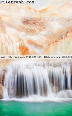 File gốc Tranh phong canh sanh vao cua Trung Quoc348 (in mica) trang trí