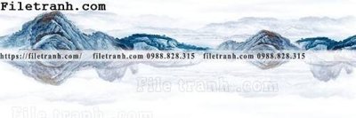 File in lụa Tranh treo phong canh muc gio 136 (chất lượng cao) Tranh treo phong canh muc gio 136