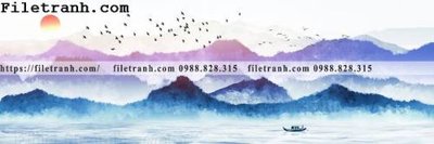 File gốc Tranh treo phong canh muc gio 198 (in lụa) tranh phong thủy