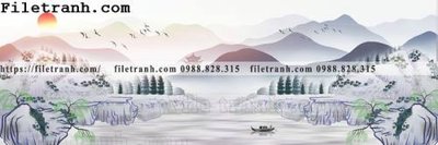 File gốc Tranh treo phong canh muc gio 203 (in 3D) nghệ thuật