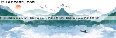 File tranh Tranh treo phong canh muc gio 225 (ảnh gốc) in trần 3D