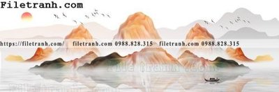 File in ấn Tranh treo phong canh muc gio 240 (bản gốc) chất lượng cao