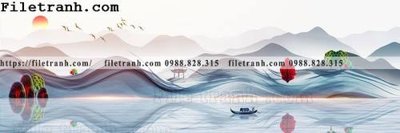 File in lụa Tranh treo phong canh muc gio 271 (chất lượng cao) Tranh treo phong canh muc gio 271