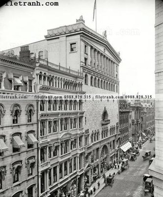 File tranh Tremont Temple_ 1900 (ảnh gốc) cho in ấn kỹ thuật số