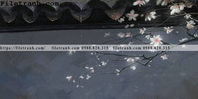 File tranh Tu Cam Thanh mau do moi phong cach Trung Hoa 121 (gốc) in backlit film