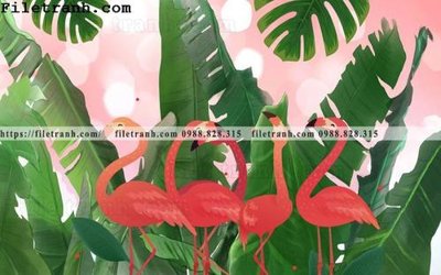 File tranh Tuong nen la cay phong cach Bac Au 107 (gốc) chủ đề trừu tượng