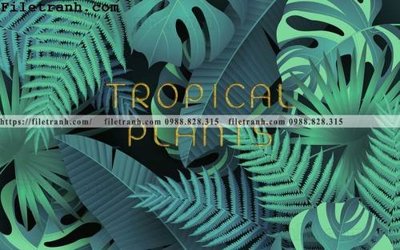 File gốc Tuong nen la cay phong cach Bac Au 111 (thiết kế) cho in ấn