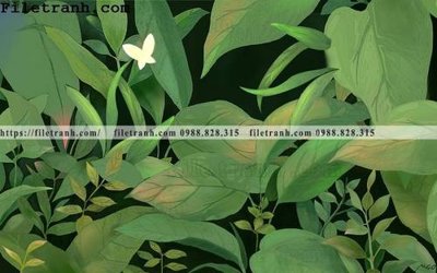 File gốc Tuong nen la cay phong cach Bac Au 130 (dành cho trang trí nội thất)