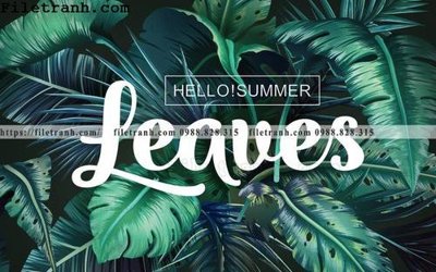 File gốc Tuong nen la cay phong cach Bac Au 136 (cho in 3D) độc đáo