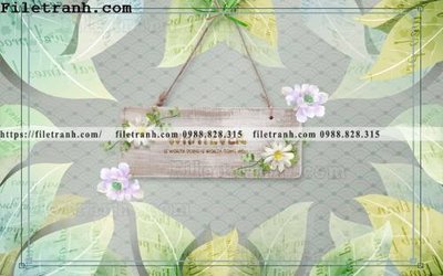 File in ấn Tuong nen la cay phong cach Bac Au 172 (bản gốc) sắc nét