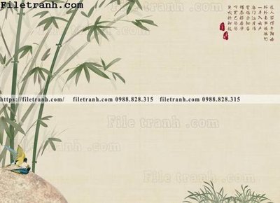 Tải file Tuong nen phong cach trung quoc 102 (ảnh gốc) in gạch 3D