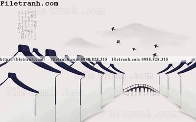 File tranh gốc Tuong nen toa nha co Zhang Jiangnan 118 (bản quyền) file PSD