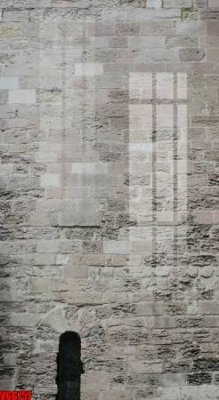 File in trần file in vân gạch , file tranh tường gạch VGG757 (bản gốc) trời sao