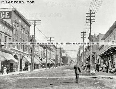 File gốc in ấn Welcome to Petoskey_ 1908 chuẩn màu CMYK