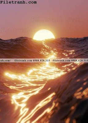 Chi tiết file tranh tráng gương anh binh minh va hoang hon tren bien 100 (ảnh gốc)