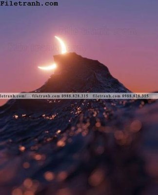 File tranh quảng cáo anh binh minh va hoang hon tren bien 104 (download file gốc)