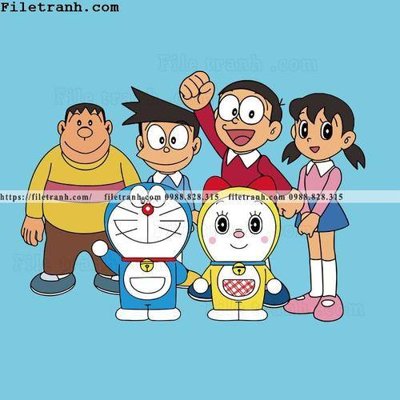 Tải file gốc avatar Doremon 127 (in không vỡ ảnh)