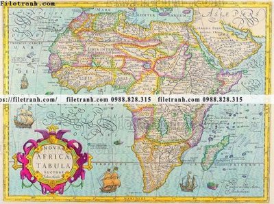 File tranh ban do the gioi co 153 (bản gốc) treo quán cafe