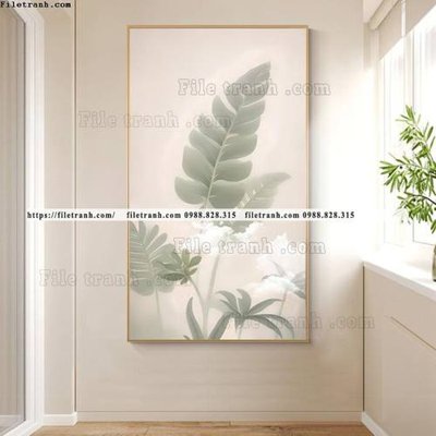 File tranh binh hoa va cay bac au 520 (gốc) chủ đề trừu tượng