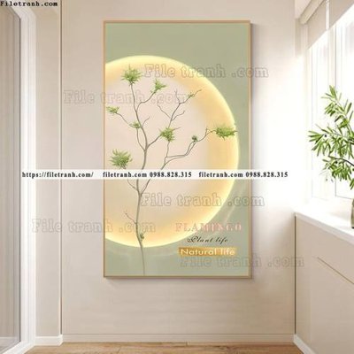 File gốc binh hoa va cay bac au 524 (in 3D) nghệ thuật