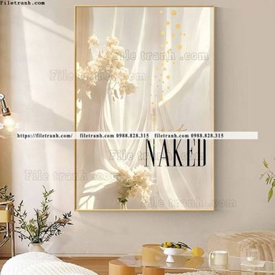 File in lụa binh hoa va cay bac au 529 (chất lượng cao) binh hoa va cay bac au 529