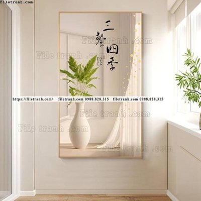 Download file gốc binh hoa va cay phong cach bac au 534 (in mica) trang trí