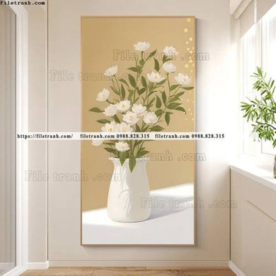 File PSD binh hoa va cay phong cach bac au 550 (gốc) cho in quảng cáo