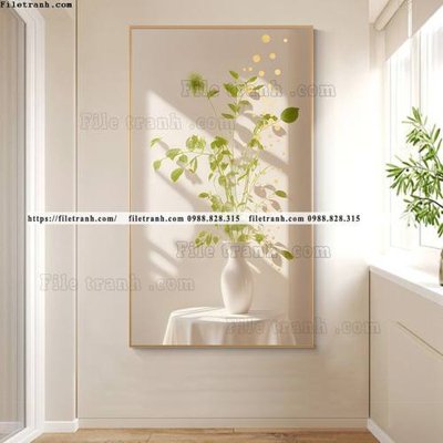 File gốc in tráng gương binh hoa va cay xanh phan chieu anh sang 506 chi tiết