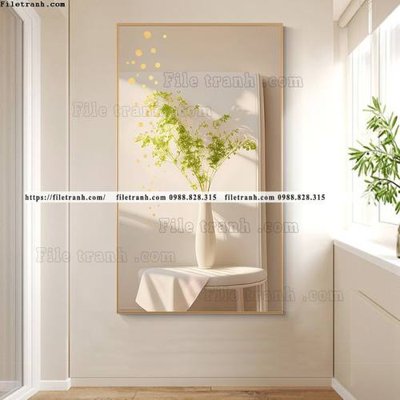 File in ấn cao cấp binh hoa va cay xanh phan chieu anh sang 510 (file gốc)