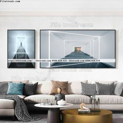 File tranh bo 2 truu tuong anh sang hien dai 501 (ảnh gốc) độ nét vượt trội