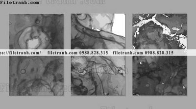 File in lụa bo 3 tam tranh truu tuong 103 (hoa văn) bo 3 tam tranh truu tuong 103