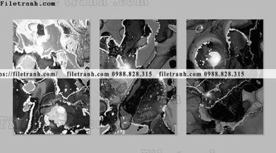 File in mica bo 3 tam tranh truu tuong 111 (bản gốc) sắc sảo