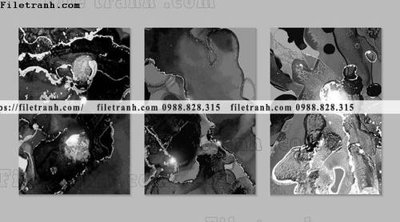 Ảnh gốc bo 3 tam tranh truu tuong 112 (nét căng) in mica