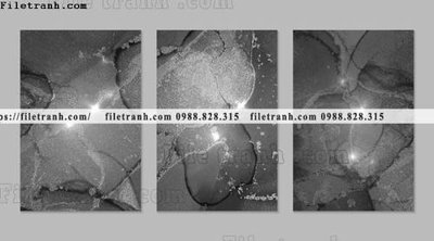 Hình ảnh file gốc in lụa bo 3 tam tranh truu tuong 169